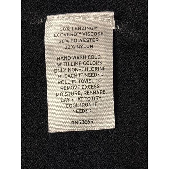 Open Edit Wrap Top Size XS Black Long Sleeves Tie Back Crop Solid Whimsygoth - Picture 4 of 4